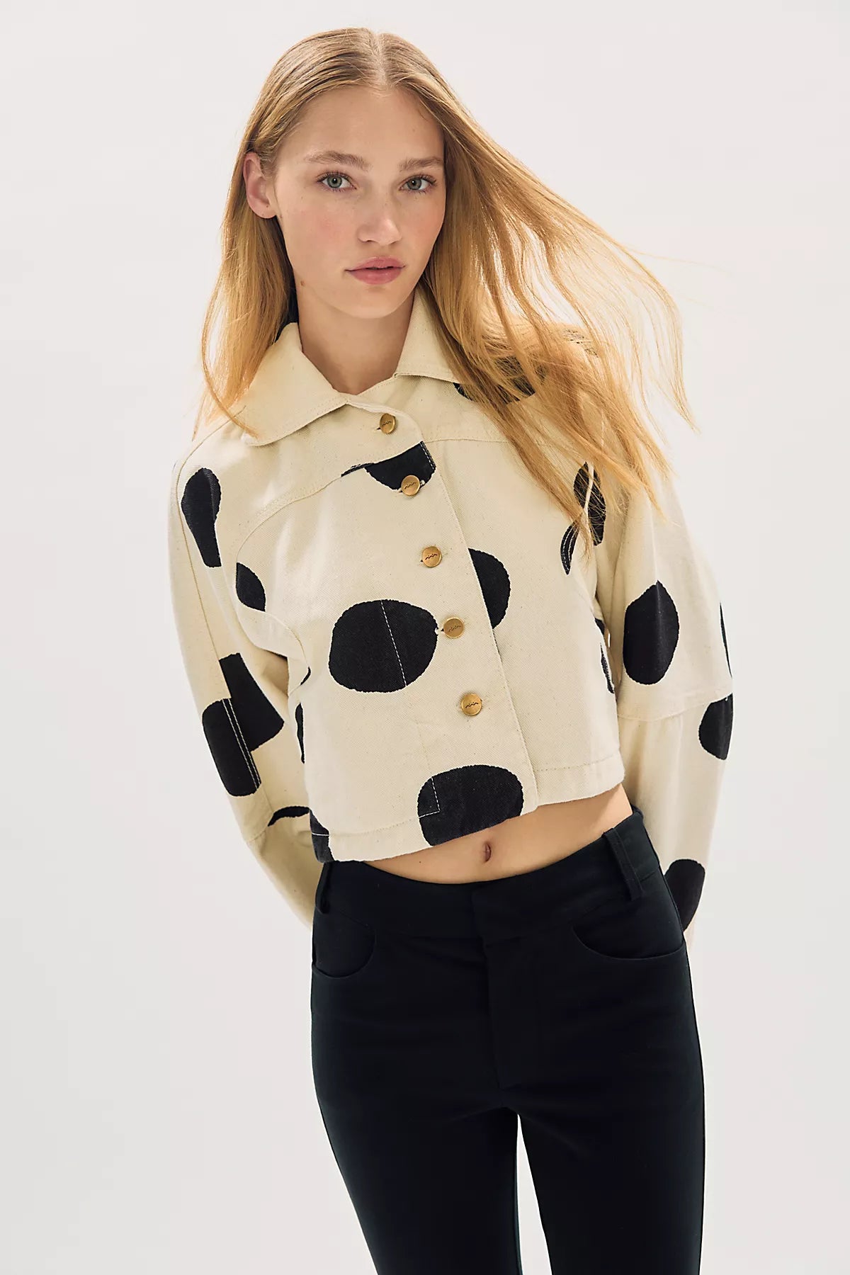 Sixxta Surprise Polka Dot Jacket