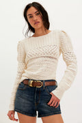 Penny Crochet Cotton Pullover