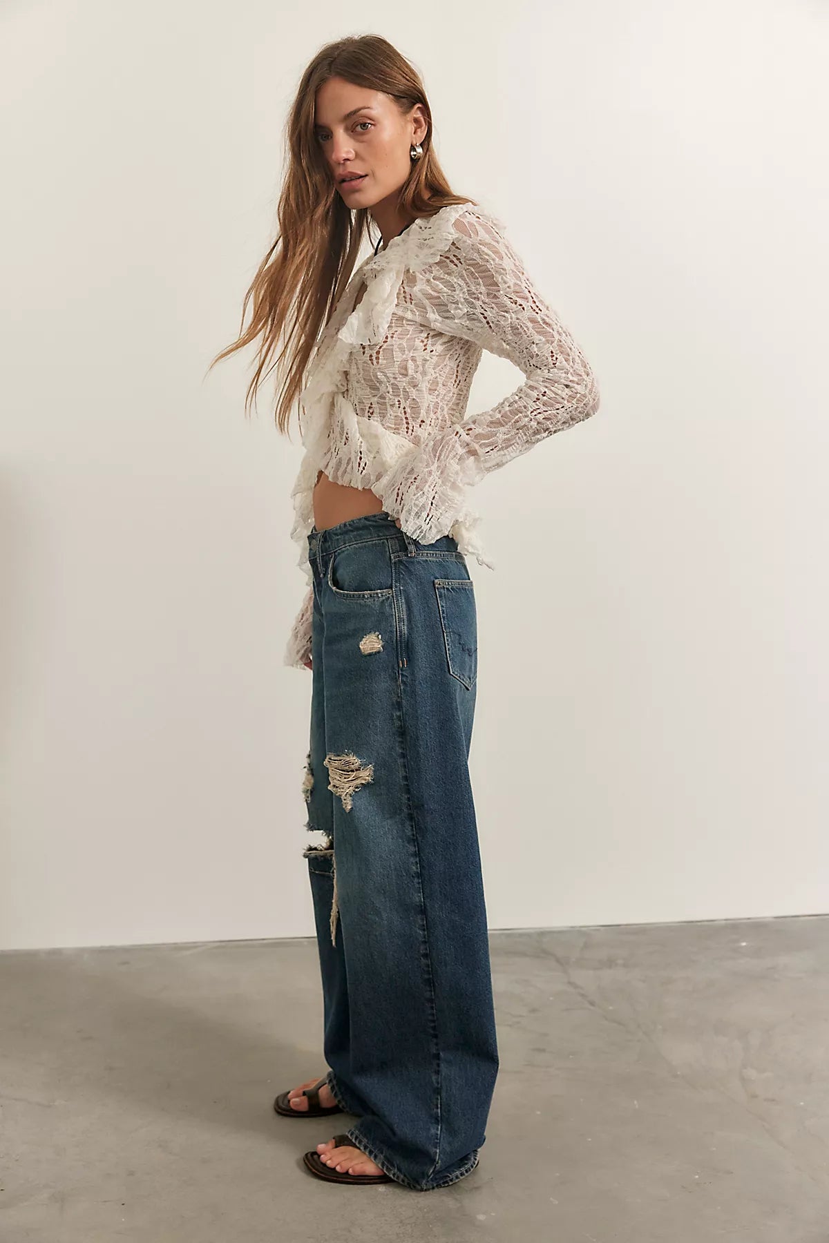We The Free Teagan Low-Rise Baggy Boyfriend Jeans