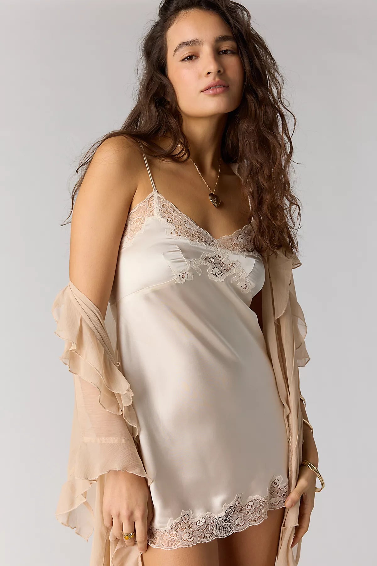 Only Hearts Silk Charmeuse Mini Slip Dress