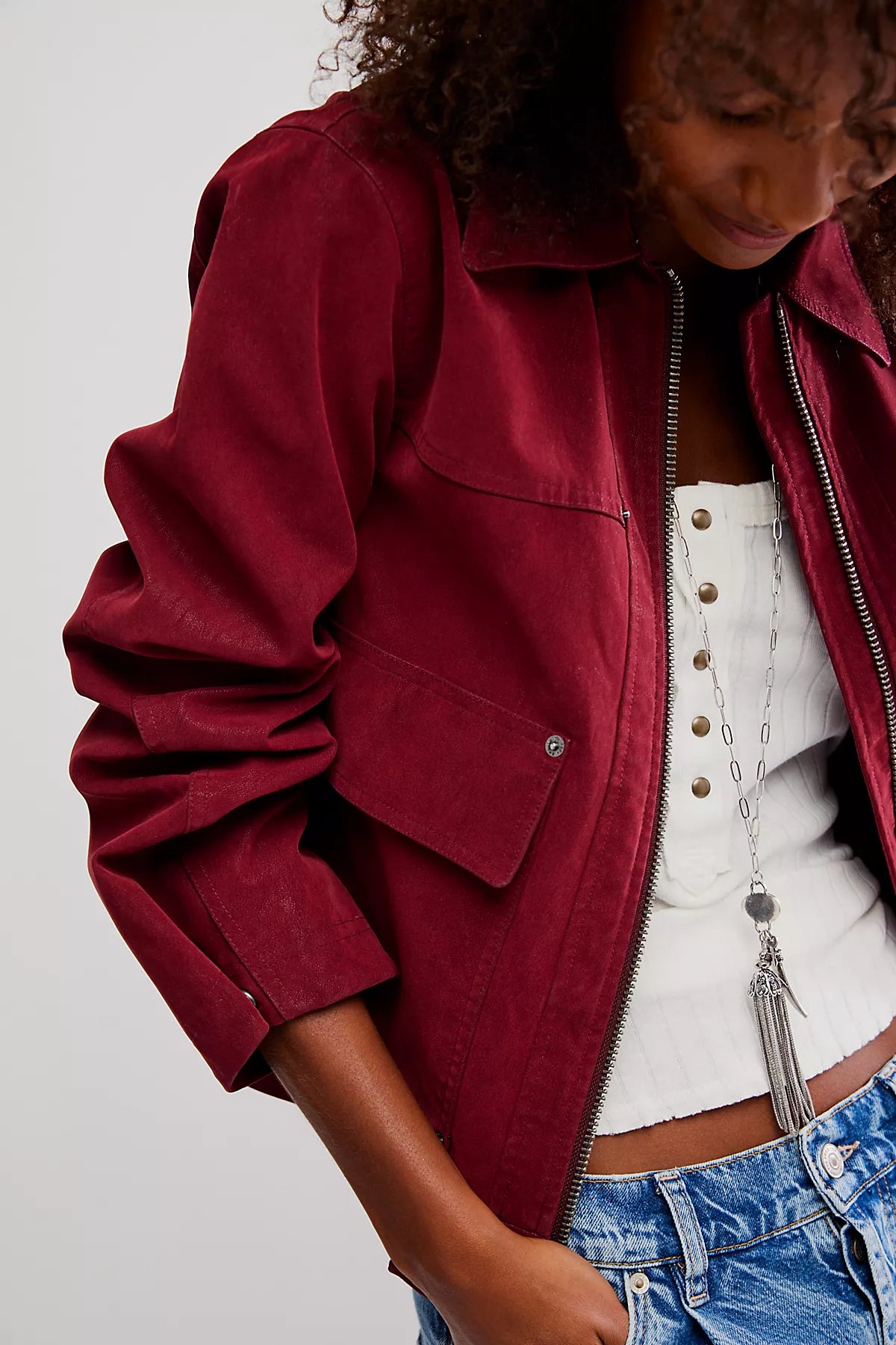 We The Free Blair Vegan Suede Jacket