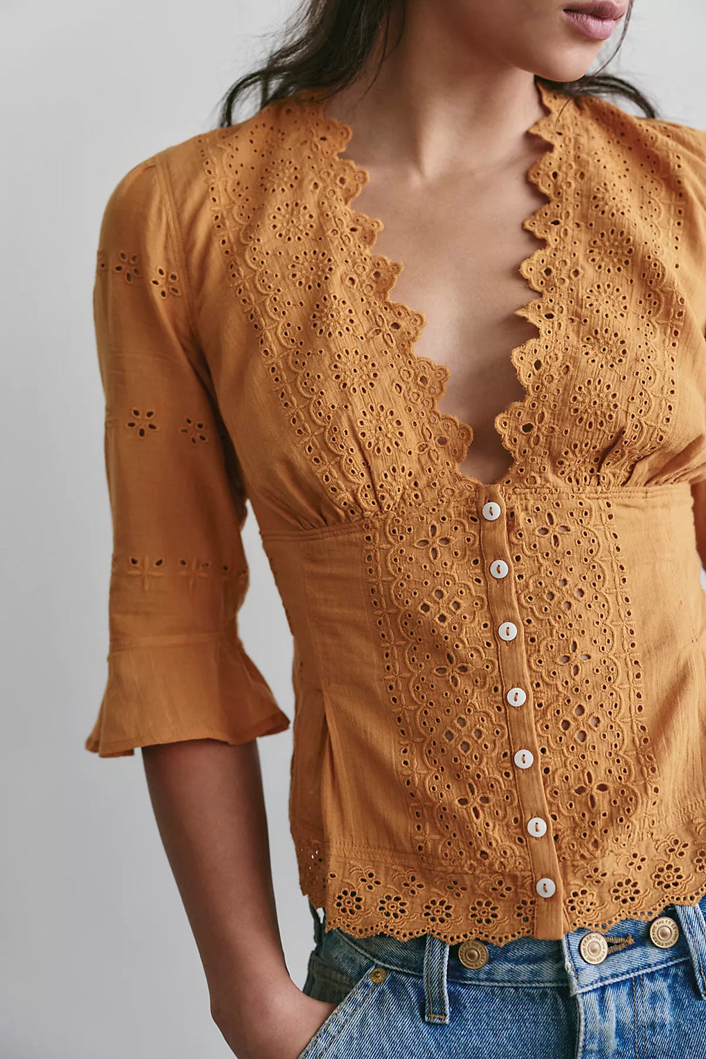Salone Eyelet Top