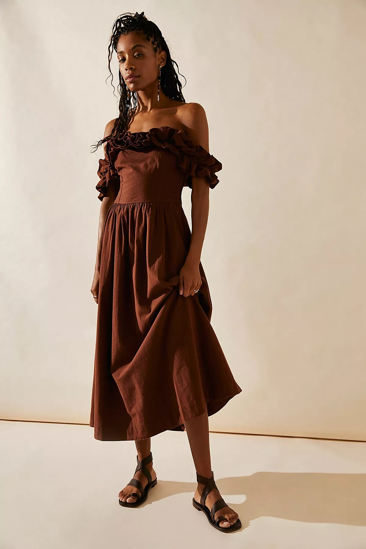 Ruffle It Up Midi Dress
