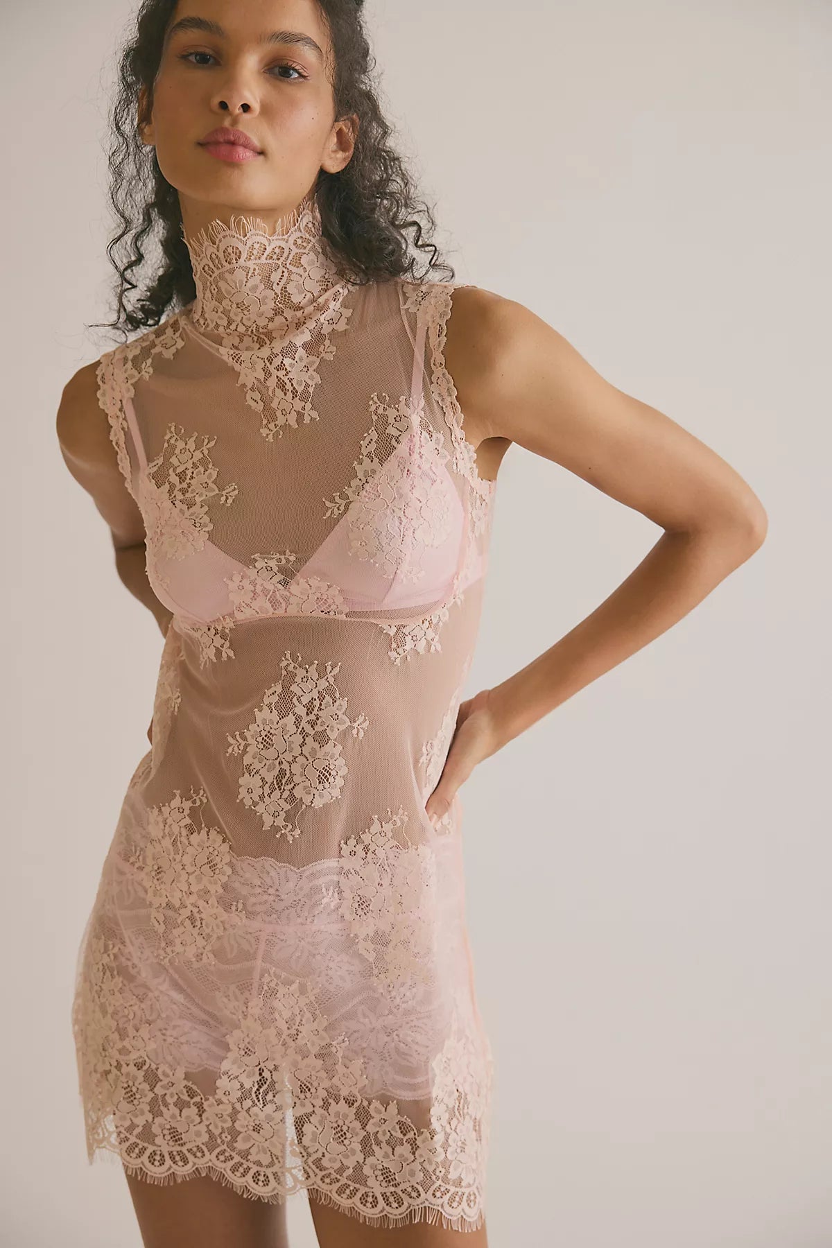 One More Time Mini Slip Dress