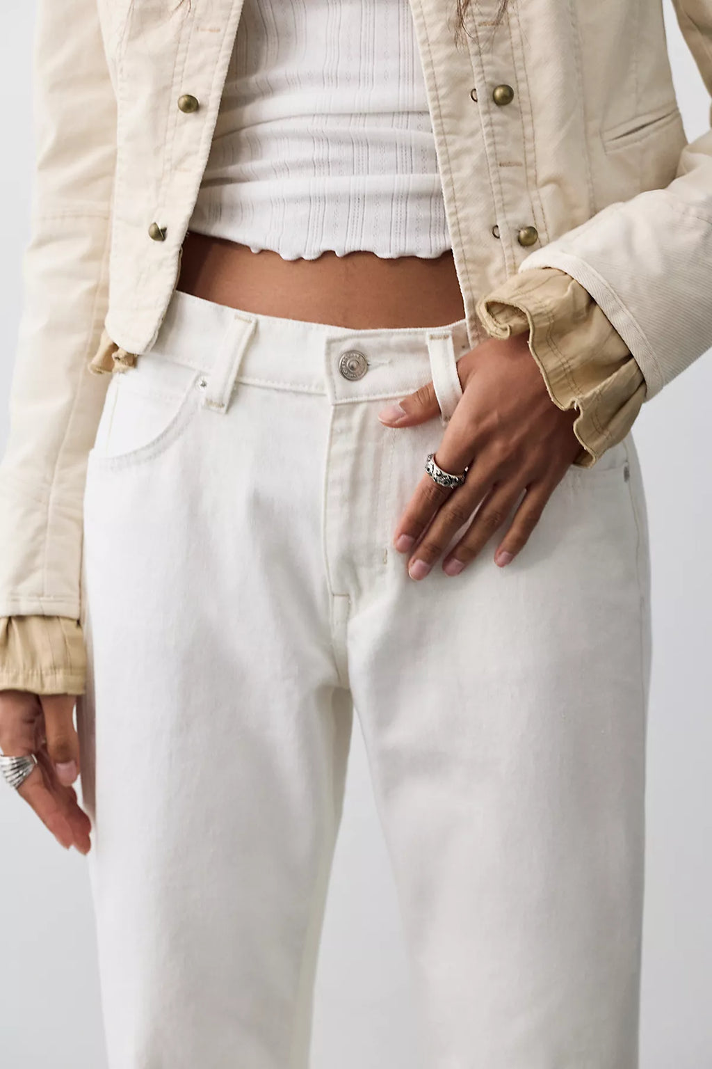 We The Free Luna Mid-Rise Straight Jeans