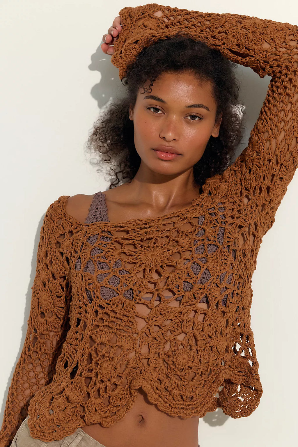 The Farra Full Pilcha Crochet Sweater