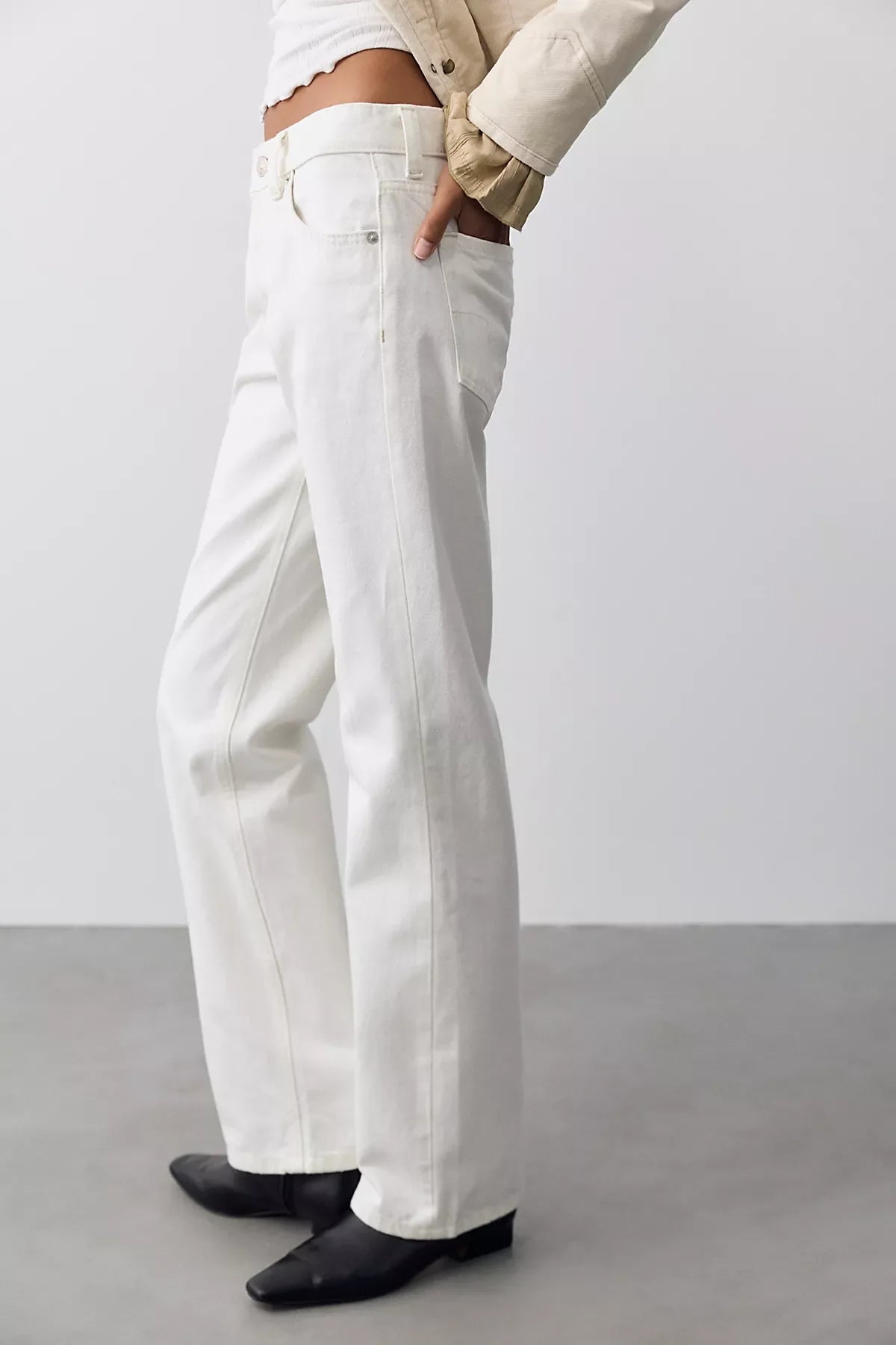We The Free Luna Mid-Rise Straight Jeans