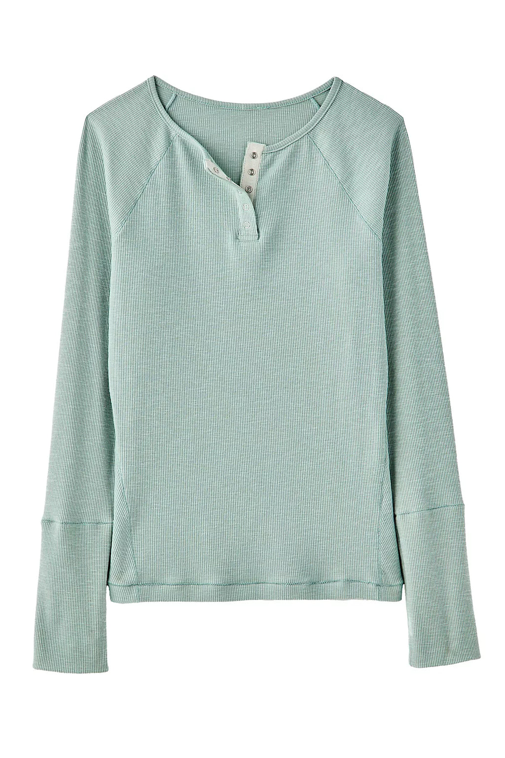 Keeping It Light Ribbed Henley