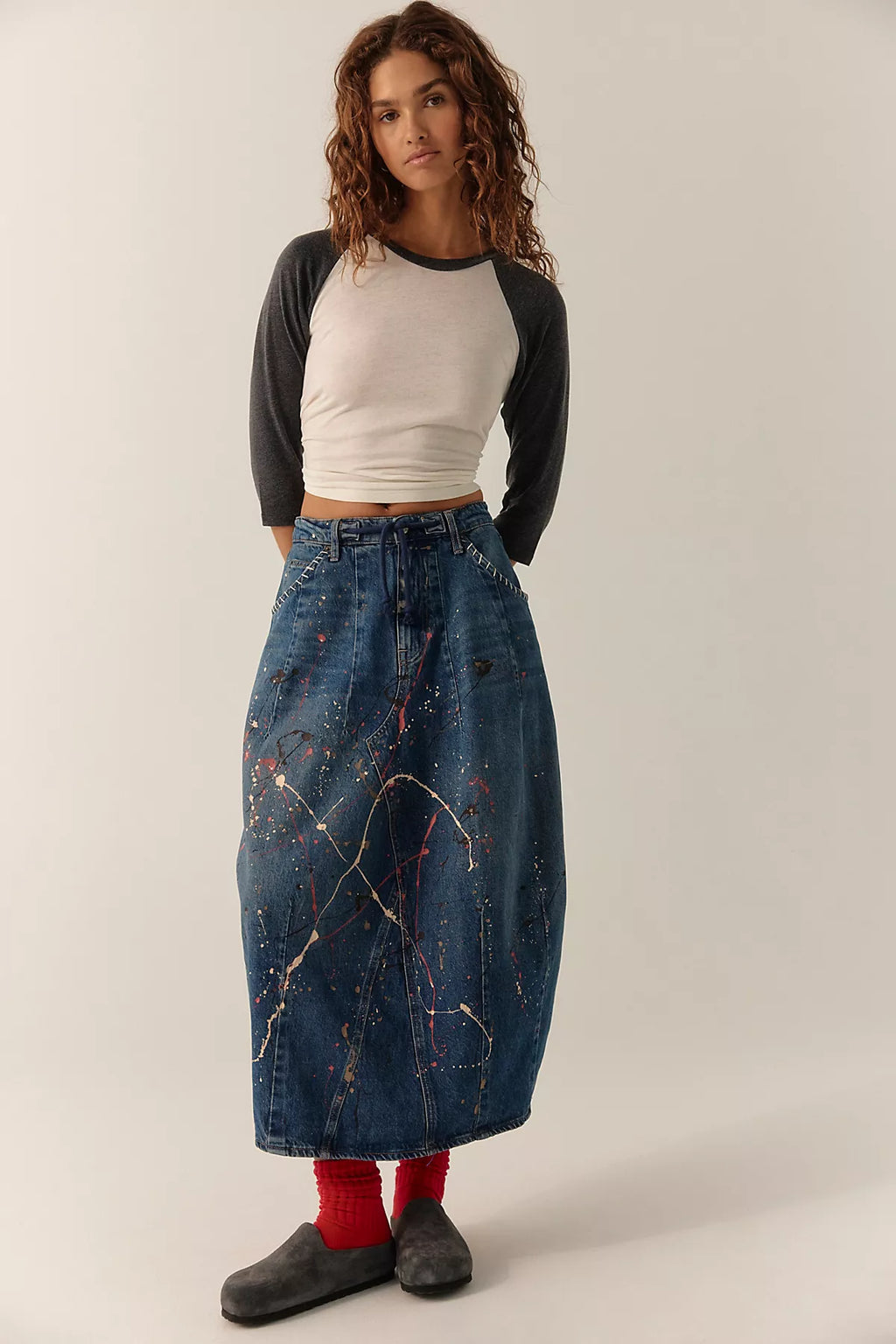 Tricia Fix Bittersweet Denim Maxi Skirt