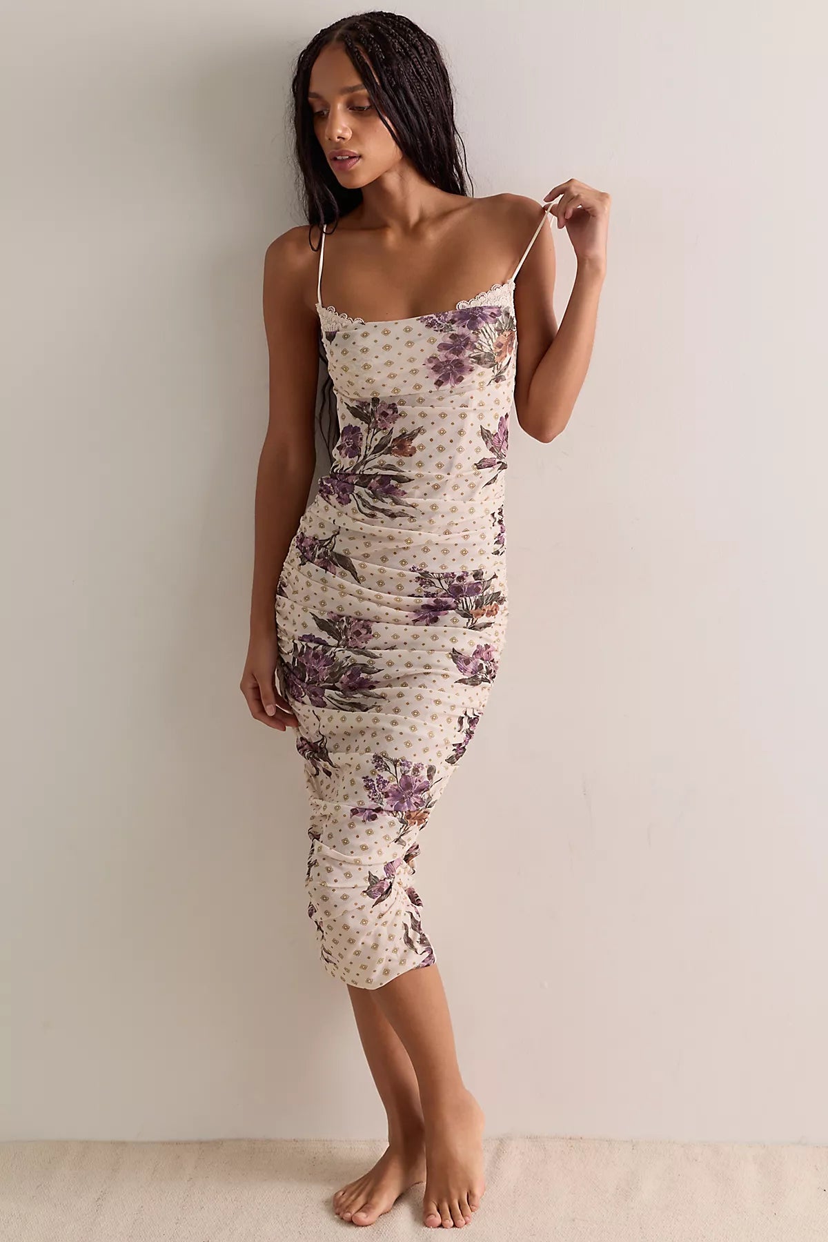 Instant Attraction Printed Midi Slip Dress