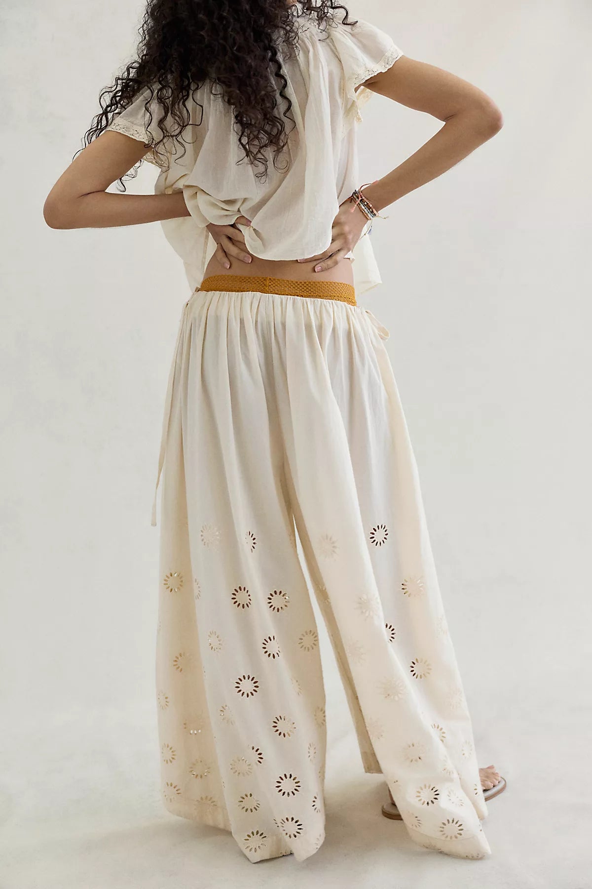 Sweet Serenade Pull-On Wide-Leg Pants