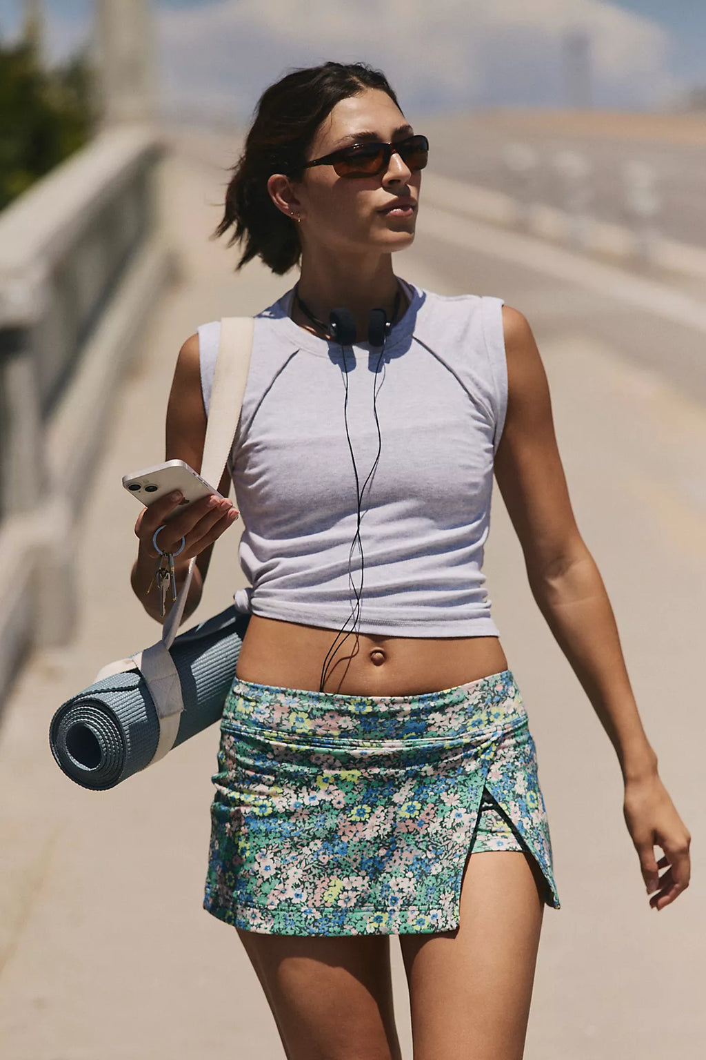 Hot Shot Printed Mini Skort