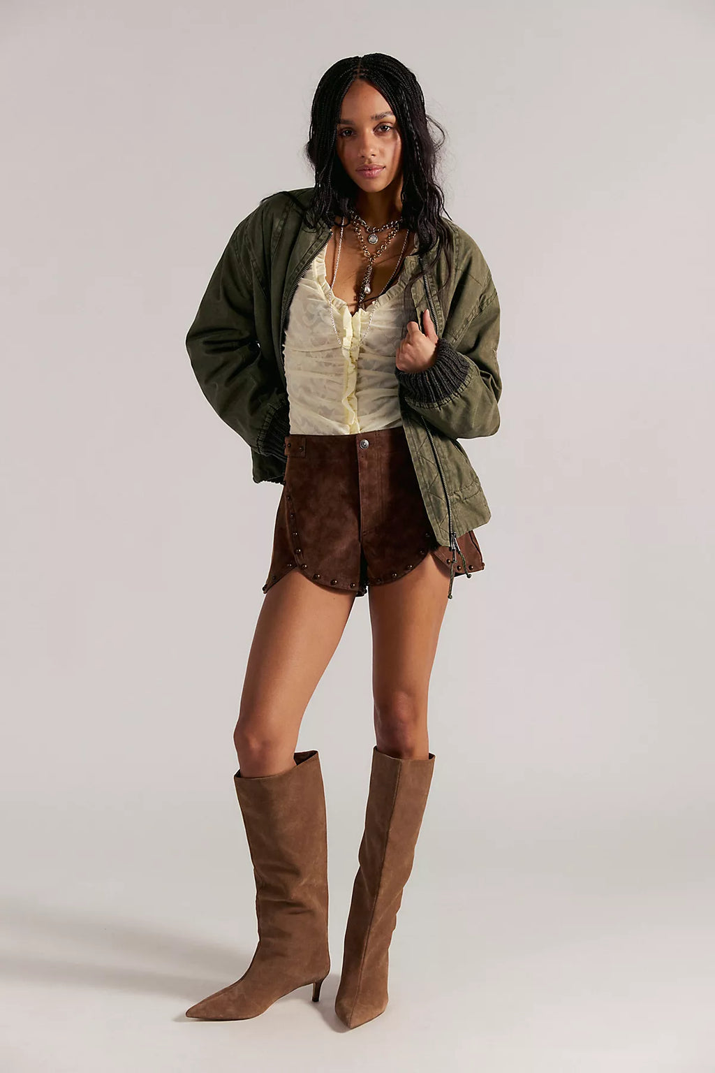 Best Behavior Vegan Suede Shorts
