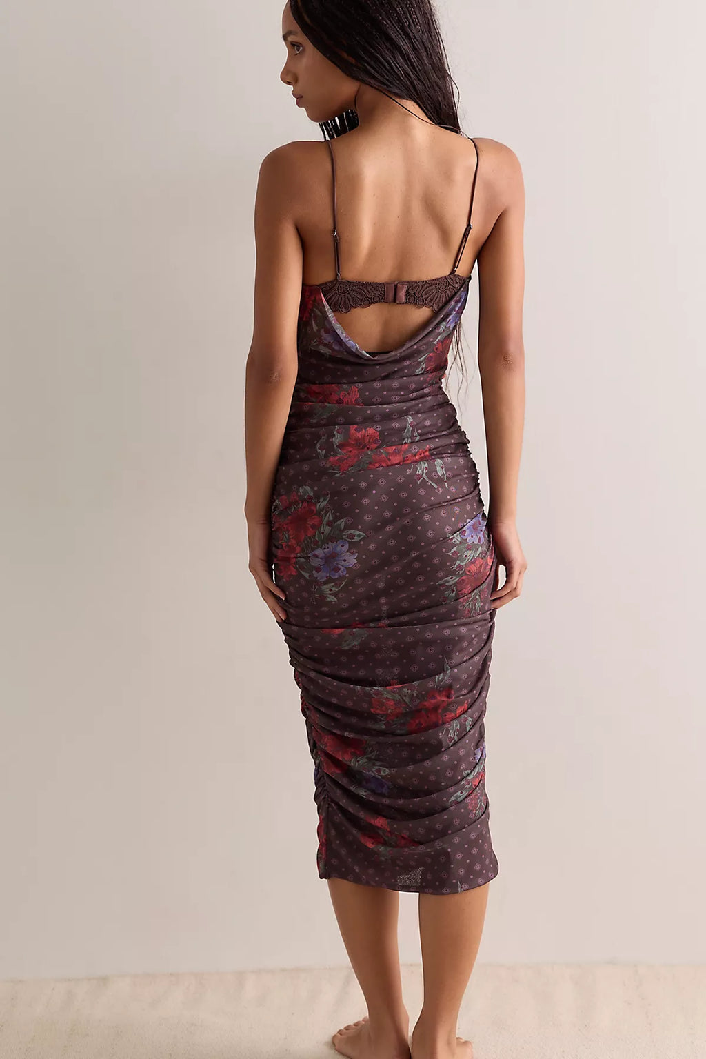 Instant Attraction Printed Midi Slip Dress