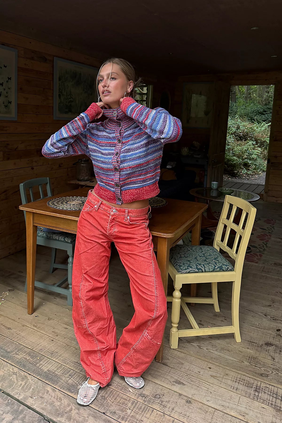 We The Free Fable Washed Cord Twisted Jeans