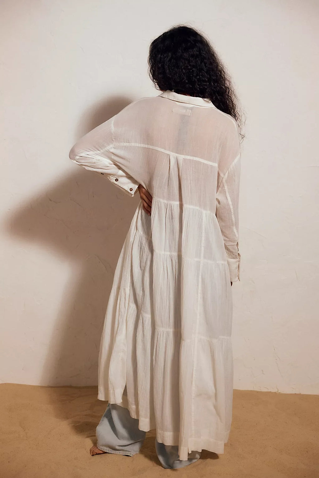 Salt Breeze Cotton Midi Dress