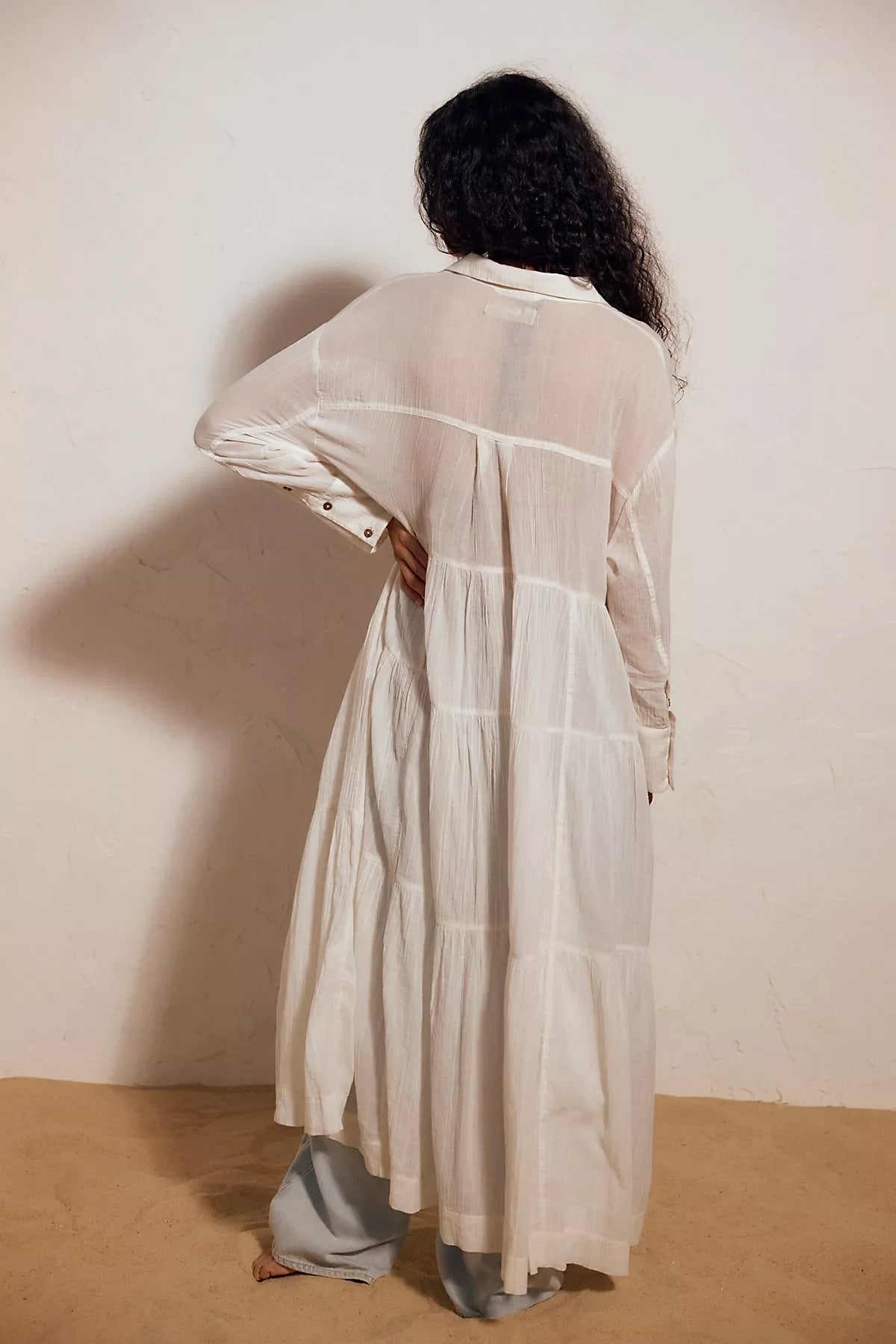 Salt Breeze Cotton Midi Dress