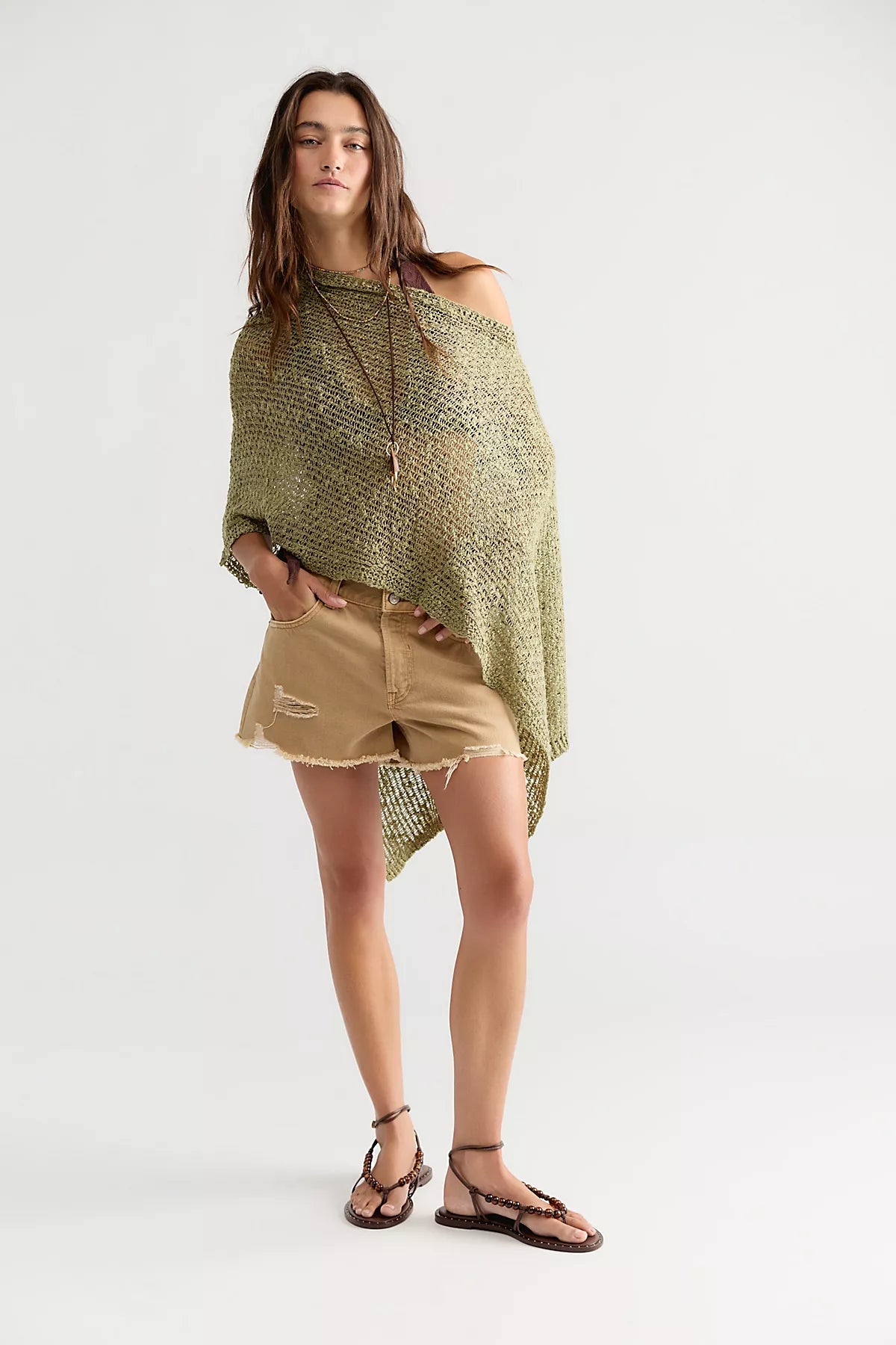 Jade Knit Poncho