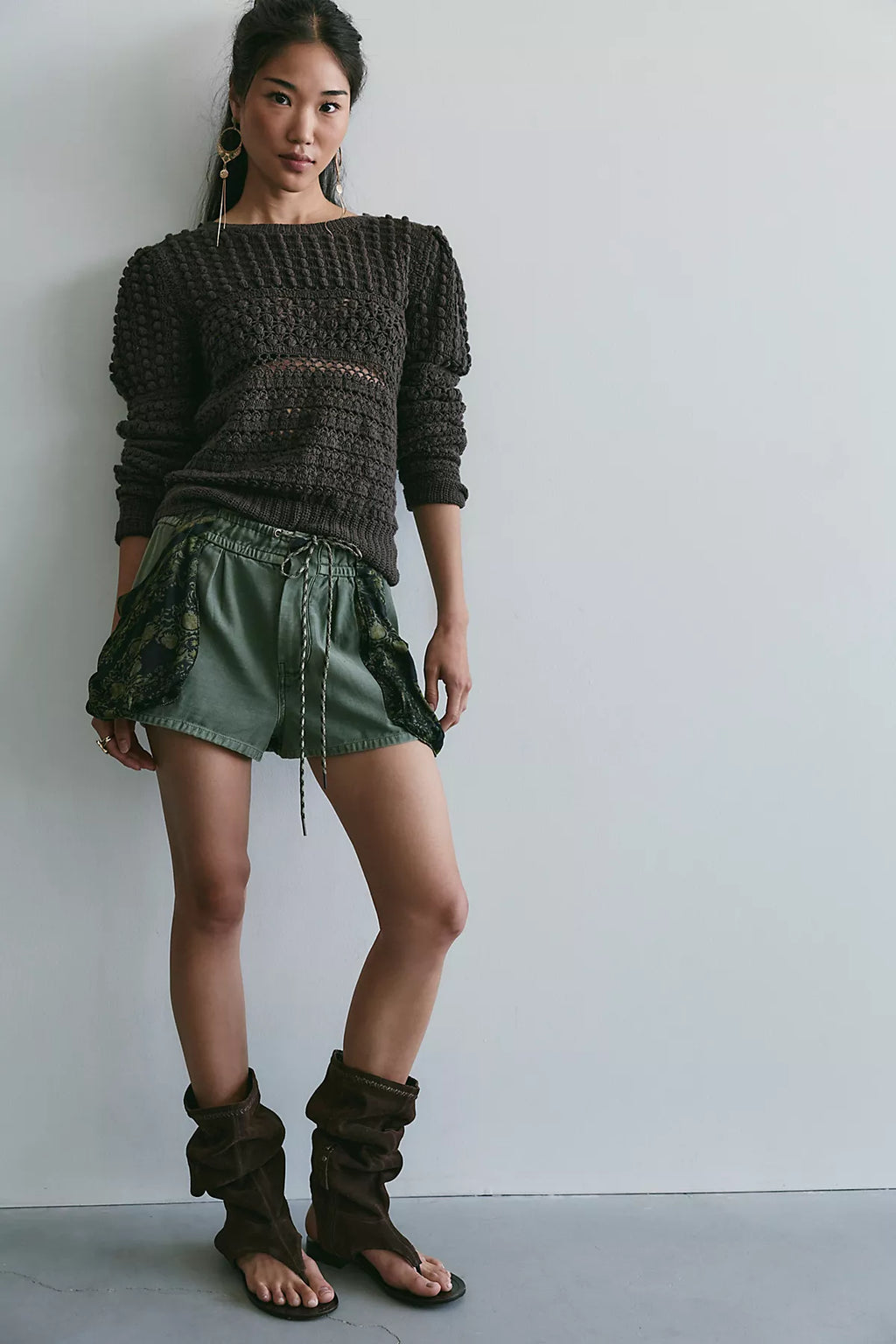 Sabrina Pull-On Scarf Shorts