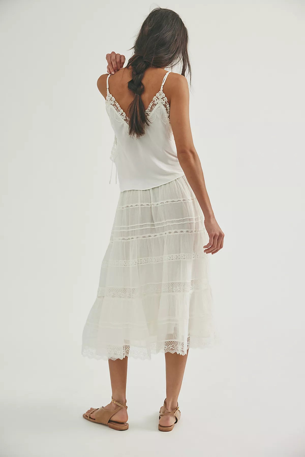 FP One Lily Lace Midi Skirt