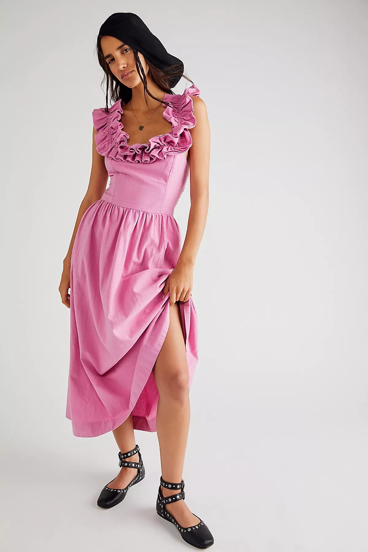 Ruffle It Up Midi Dress