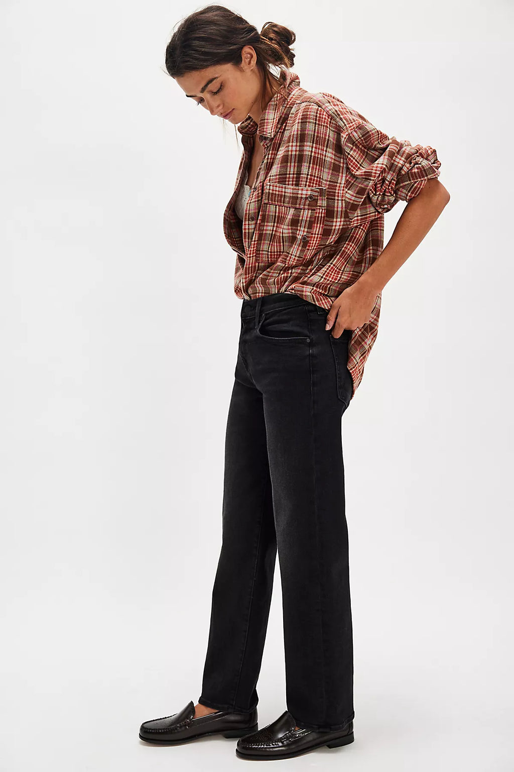 MOTHER The Mid-Rise Rambler Zip Jeans