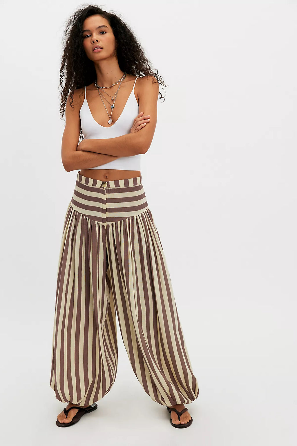 Tach Clothing Nova Baggy Striped Balloon Pants
