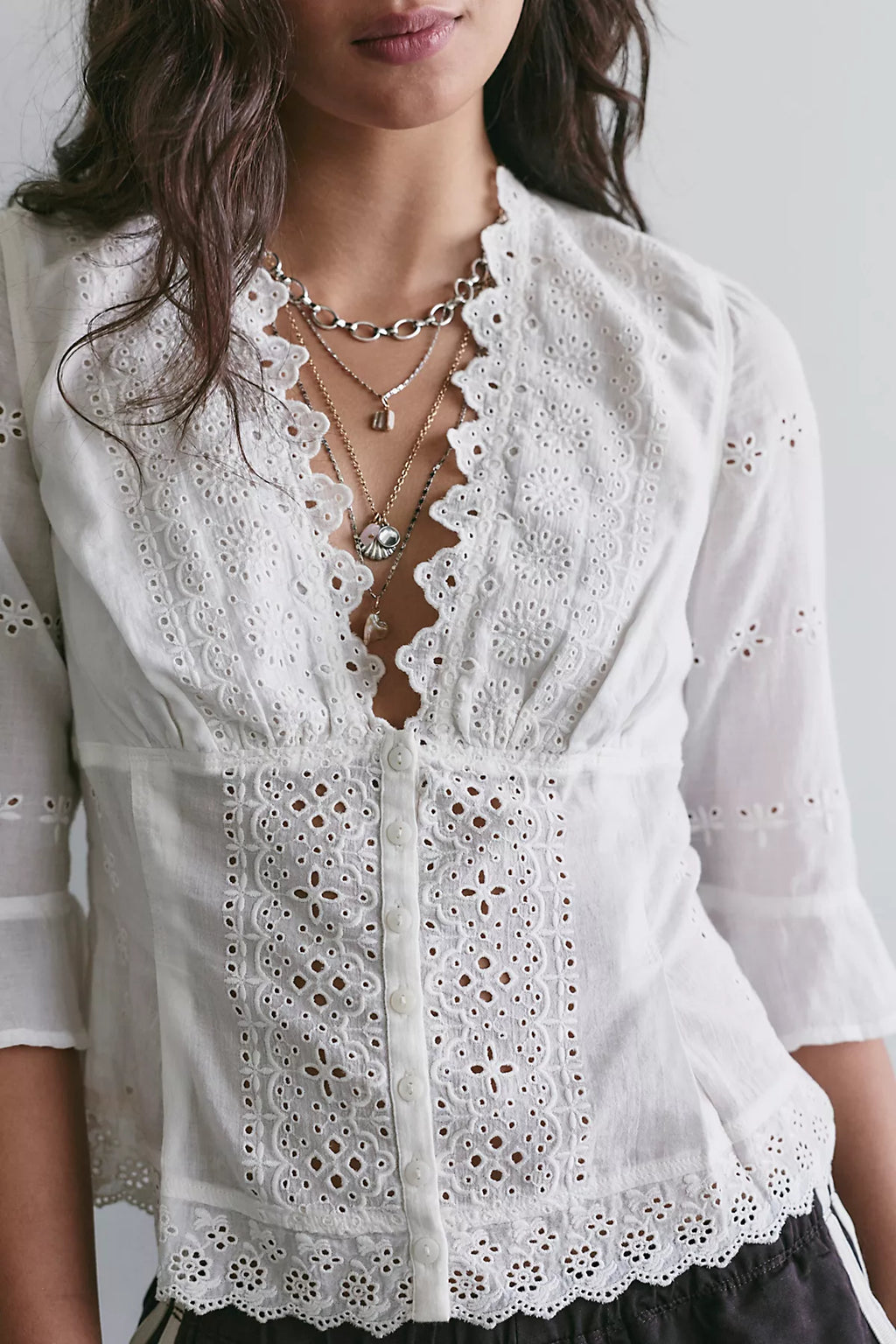 Salone Eyelet Top