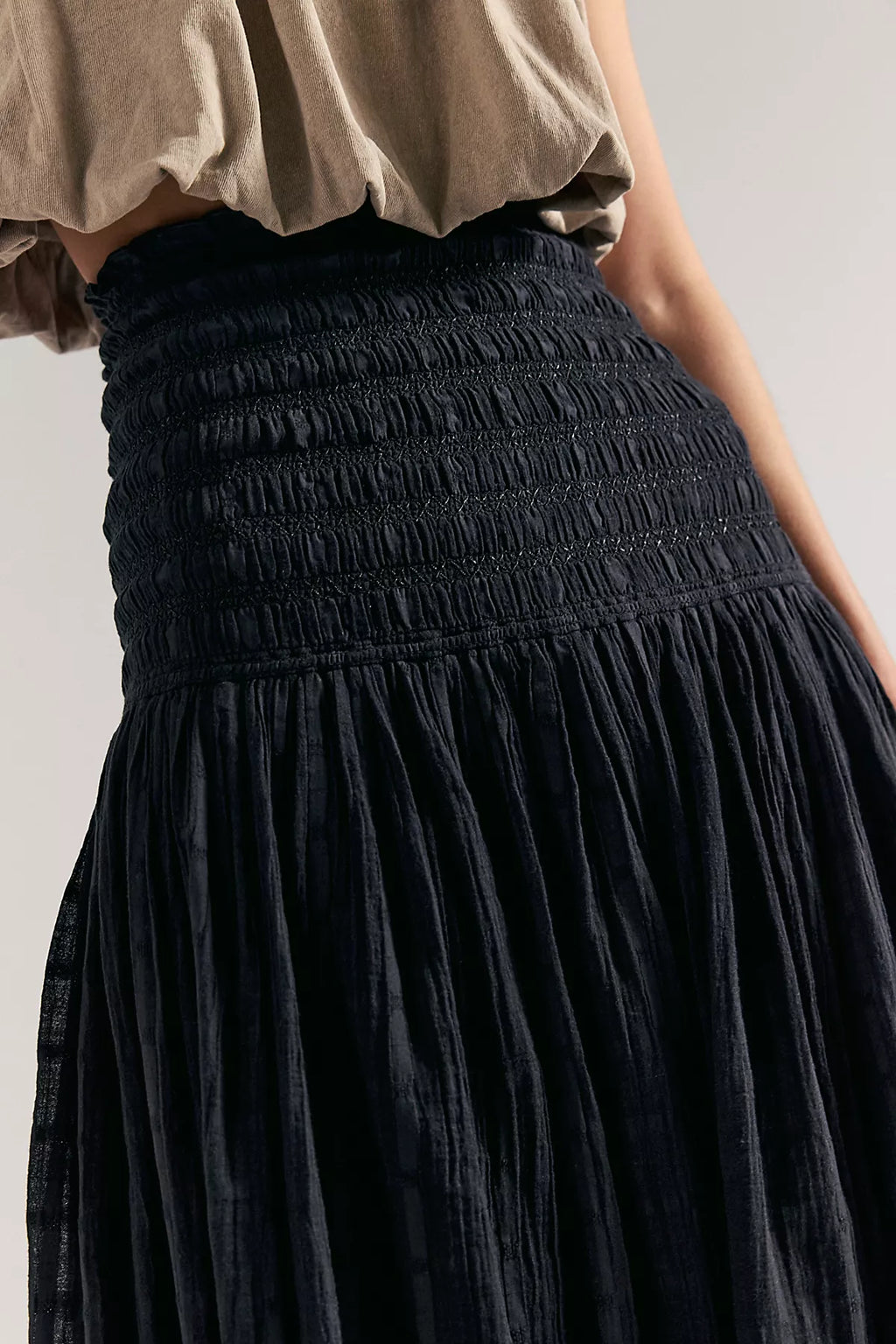 Raven Solid Convertible Maxi Skirt
