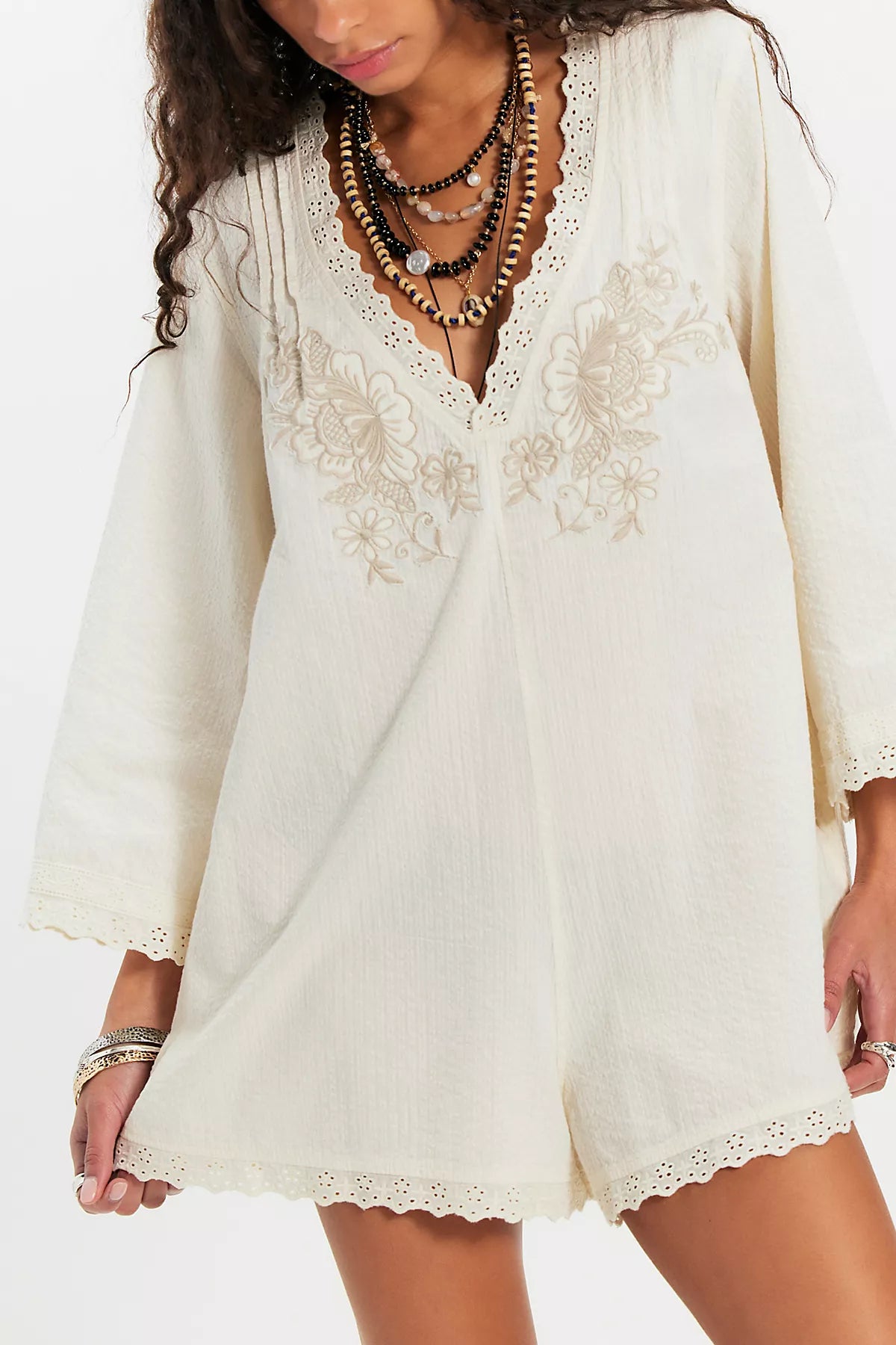 Cawley Embroidered Romper
