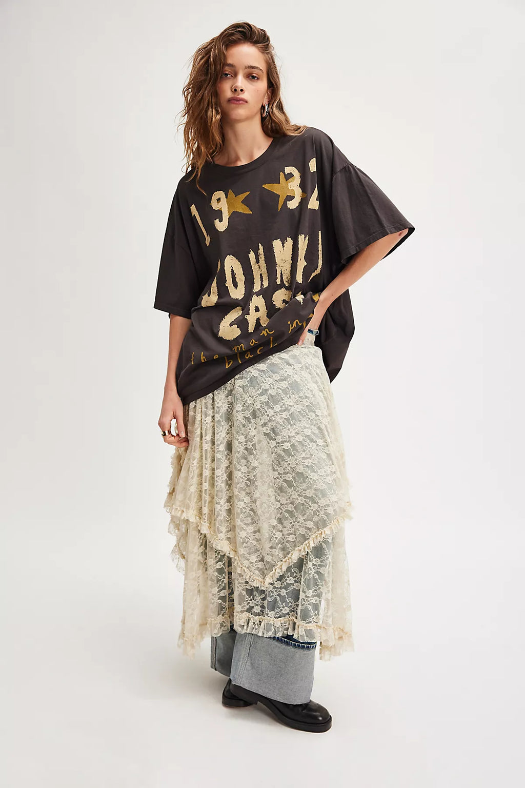 Johnny Cash Doodles Tee