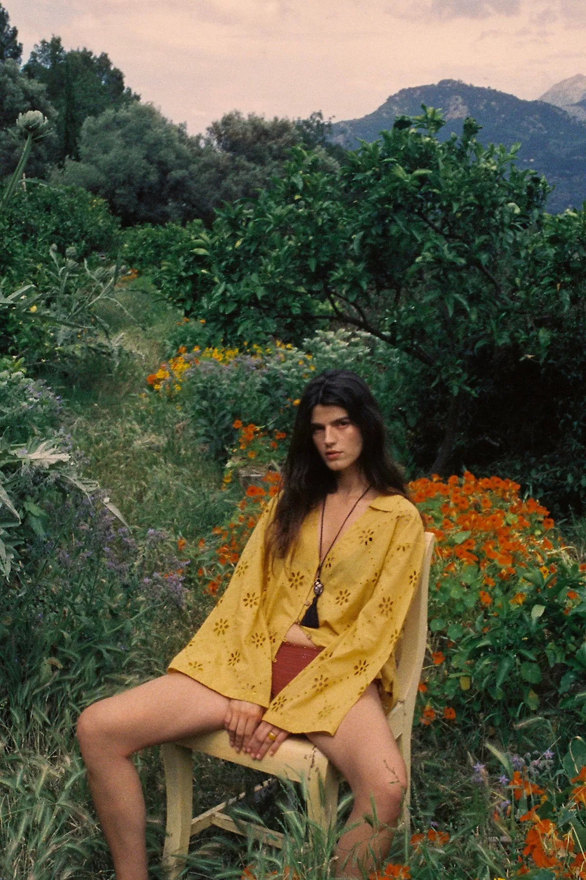Matthew Williamson x Free People Mesquida Broderie Anglais Button Down