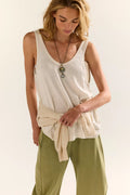 We The Free Scoop Neck Silk Tank