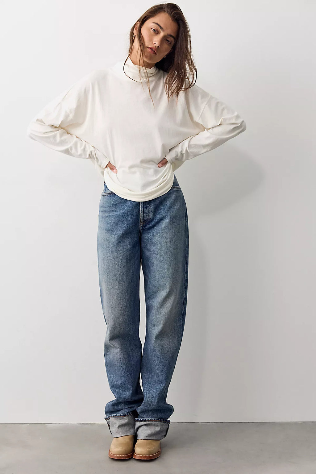 We The Free Nevada Solid Long Sleeve Top