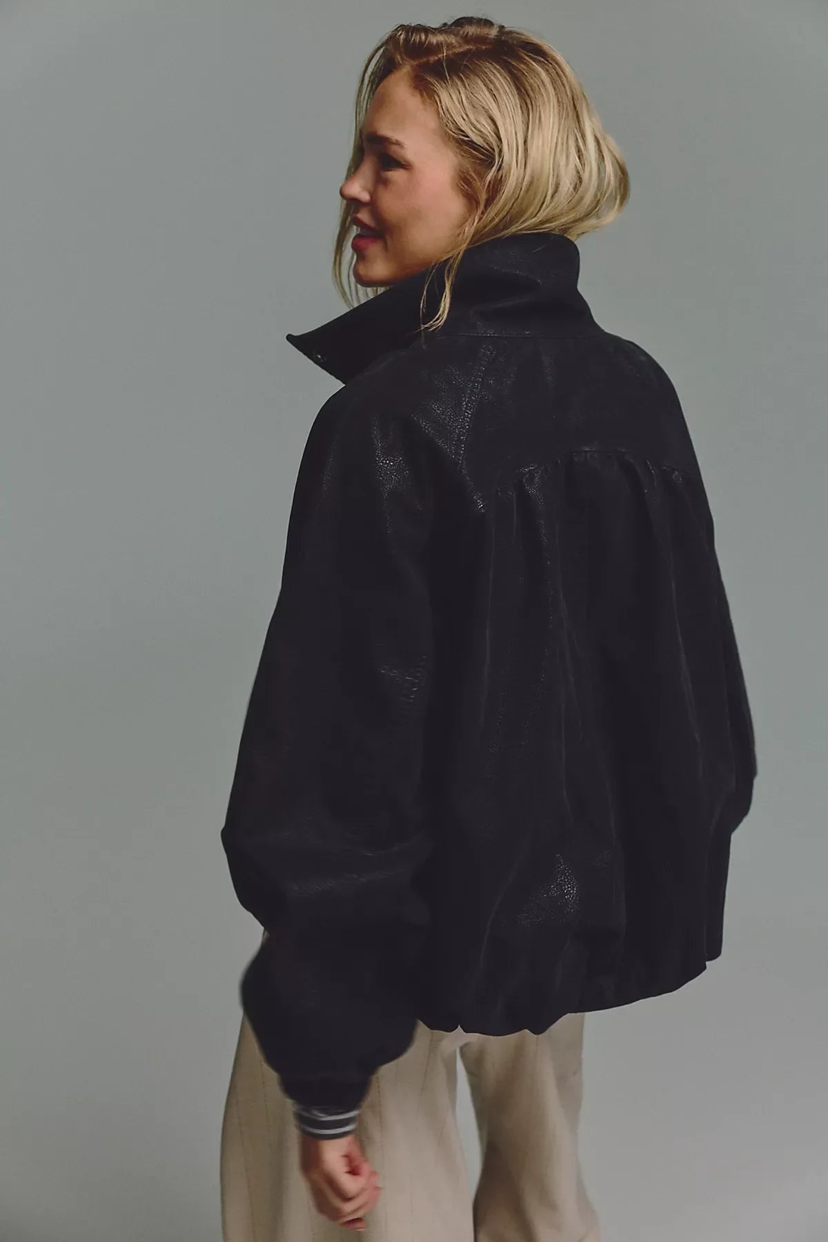 We The Free Chelsea Vegan Suede Funnel-Neck Jacket
