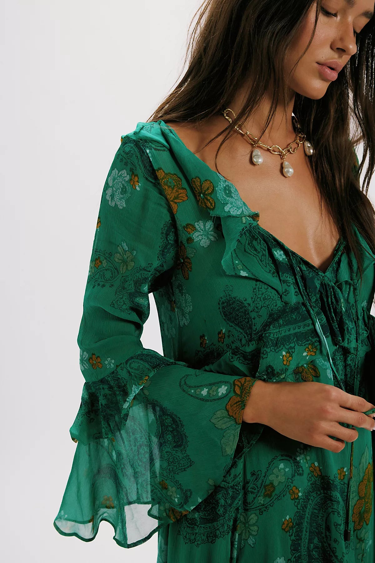Paisley Petals Maxi Dress