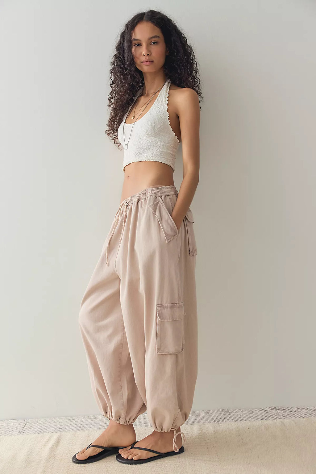 Crushed Petals Halter Top