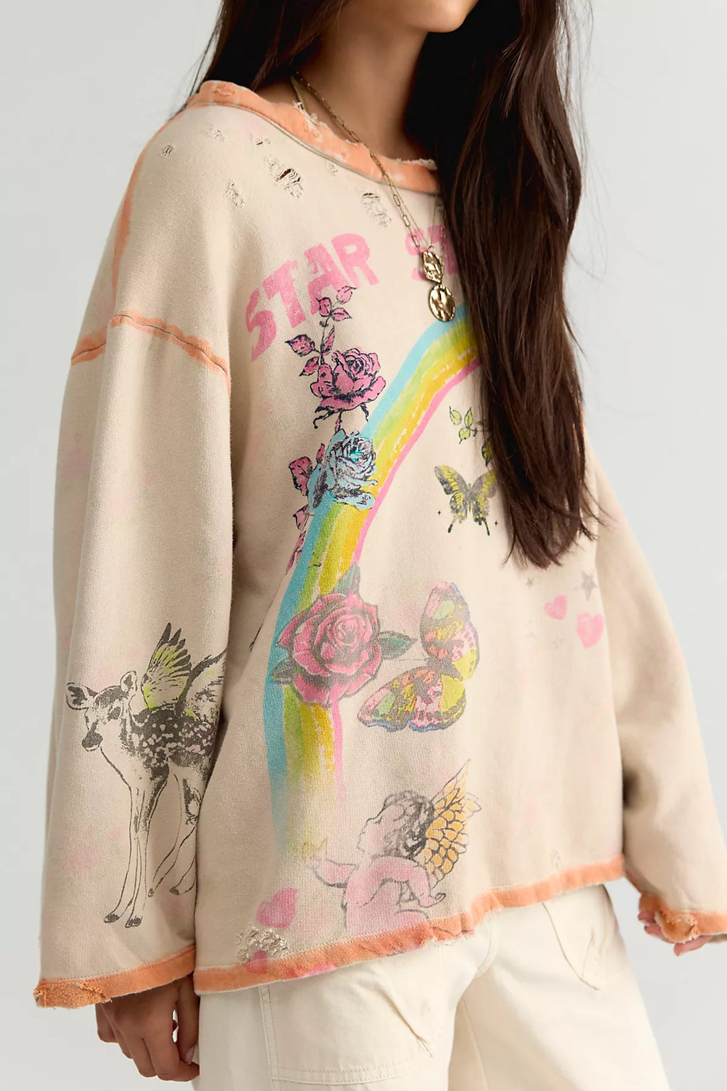 Magnolia Pearl Star Wild And Free Sweatshirt