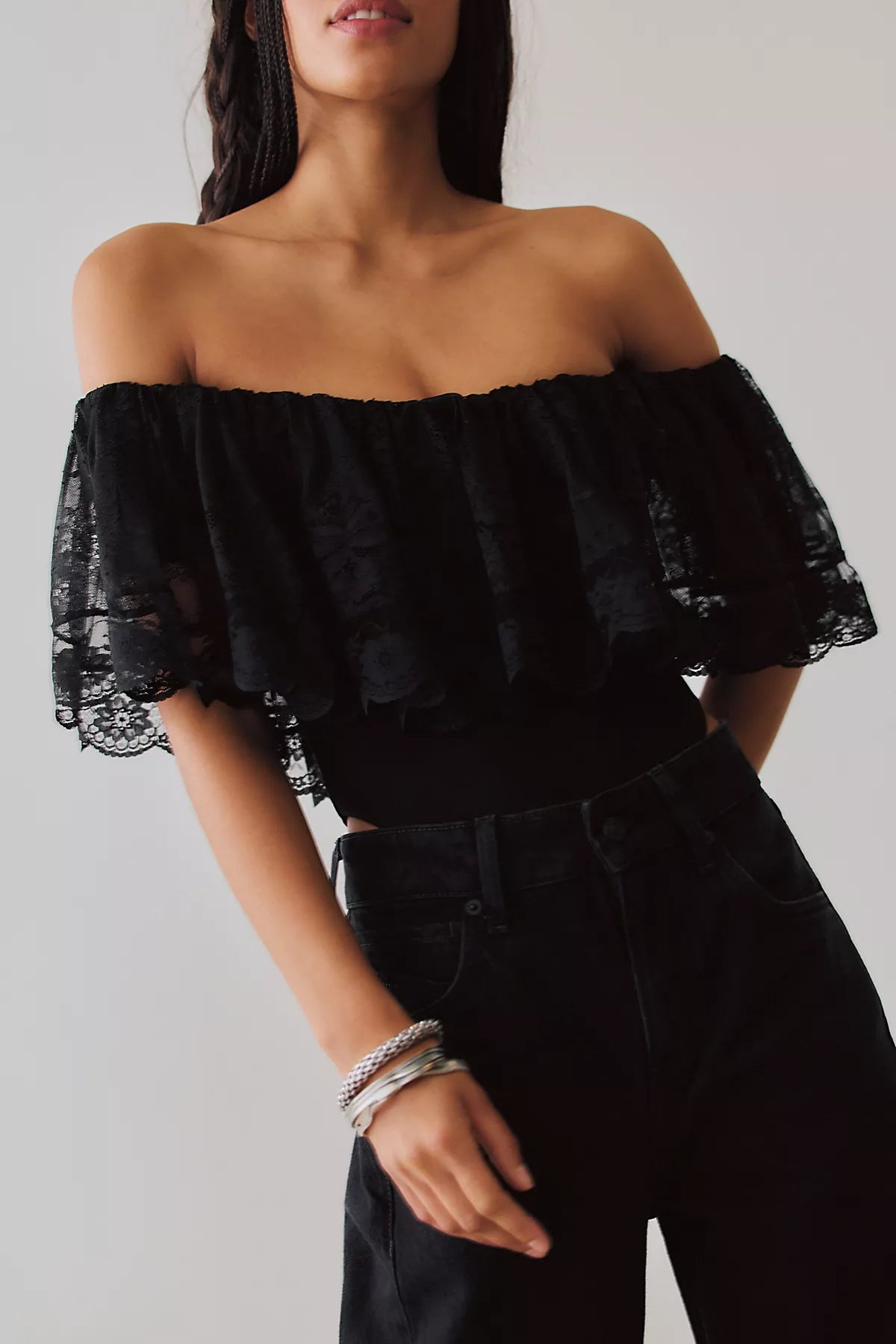 Ronny Kobo Rosette Bodysuit