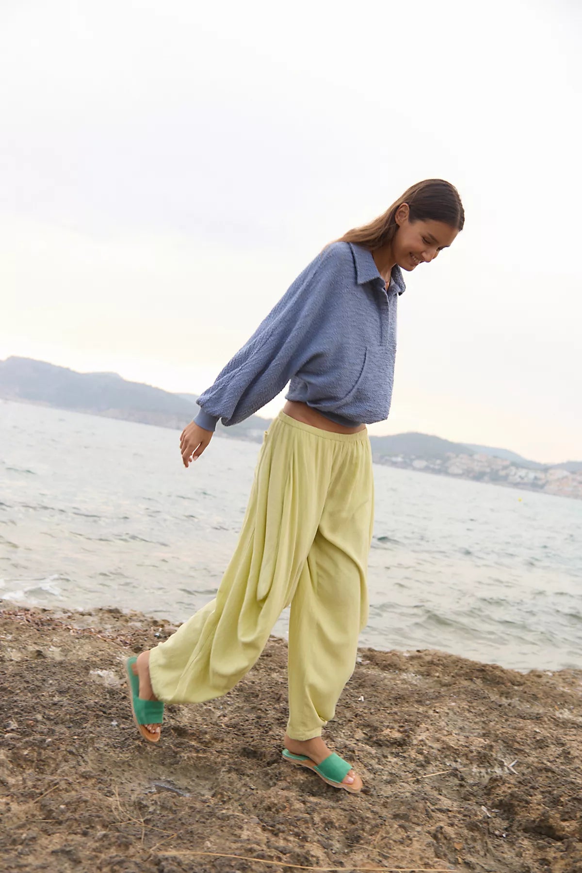Sandshell Linen Carlie Pants