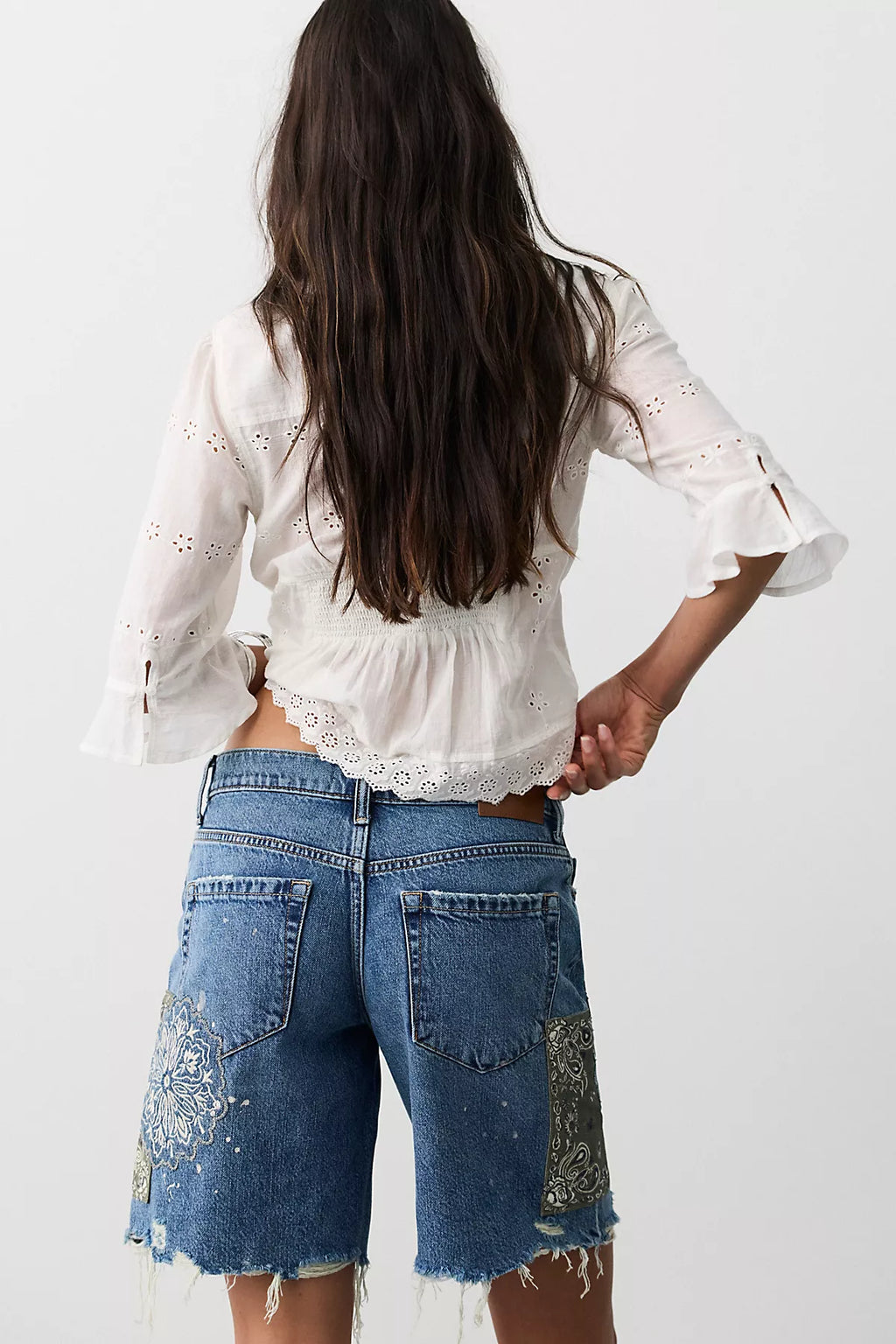 We The Free Reverie Patchwork Shorts