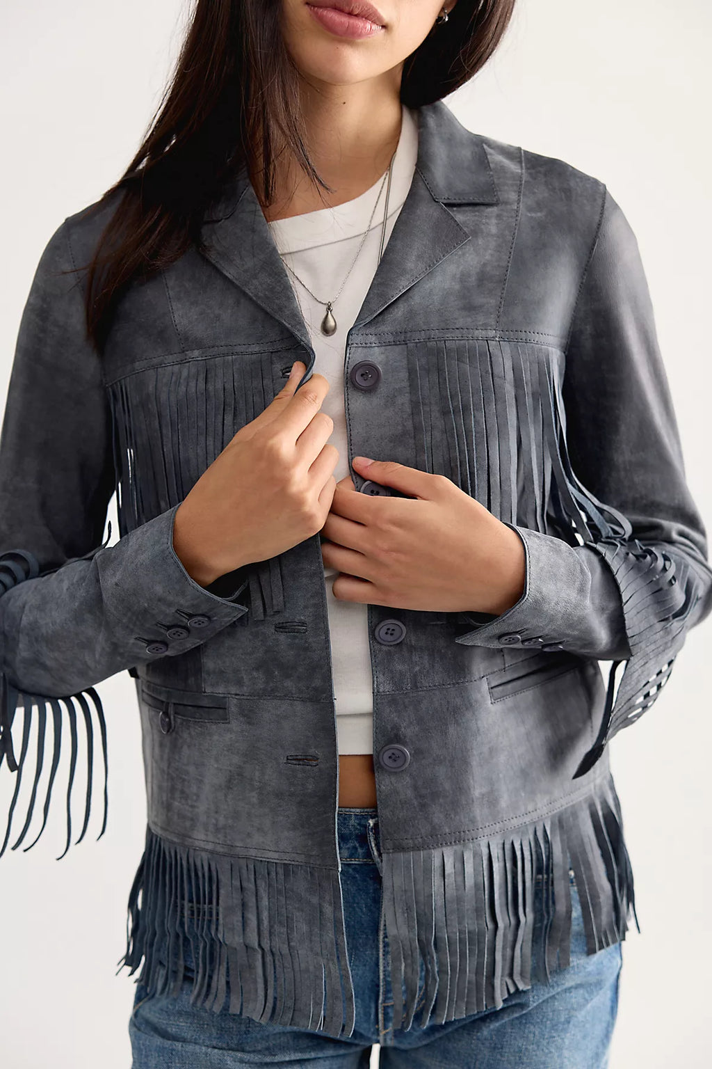 JAKETT Annie Distressed Leather Jacket