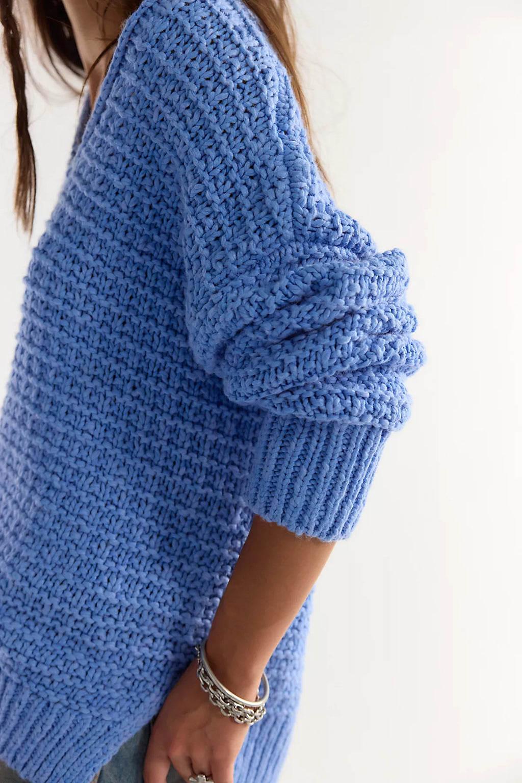 Opal Textured V-Neck Pullover