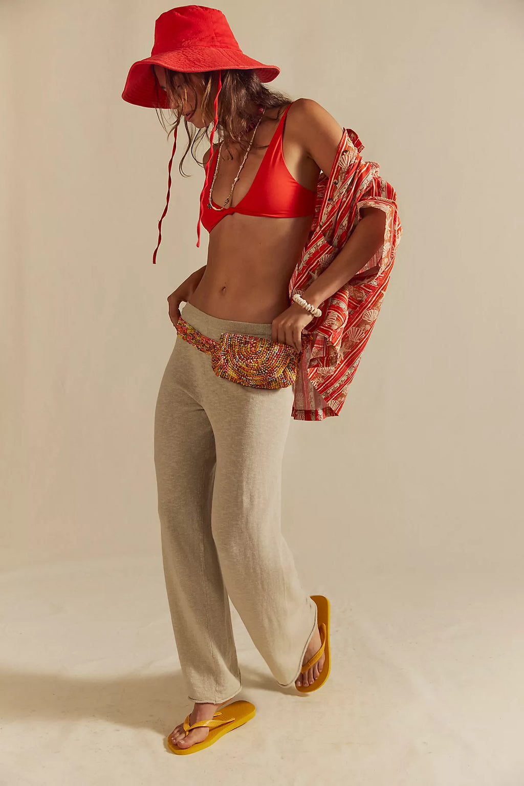 Krista Cotton-Linen Sweater Set