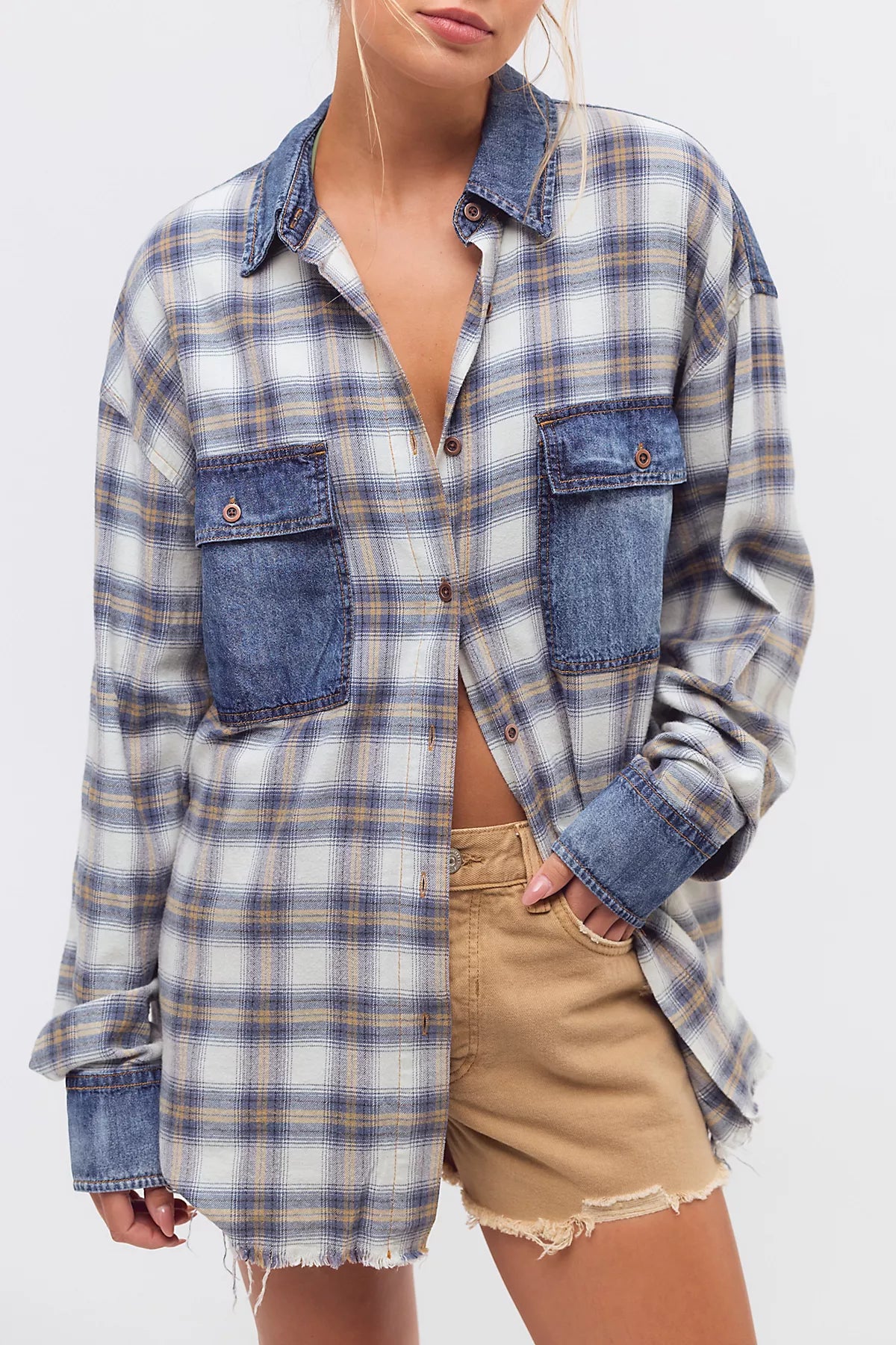 OneTeaspoon Oversized Flannel Shirt