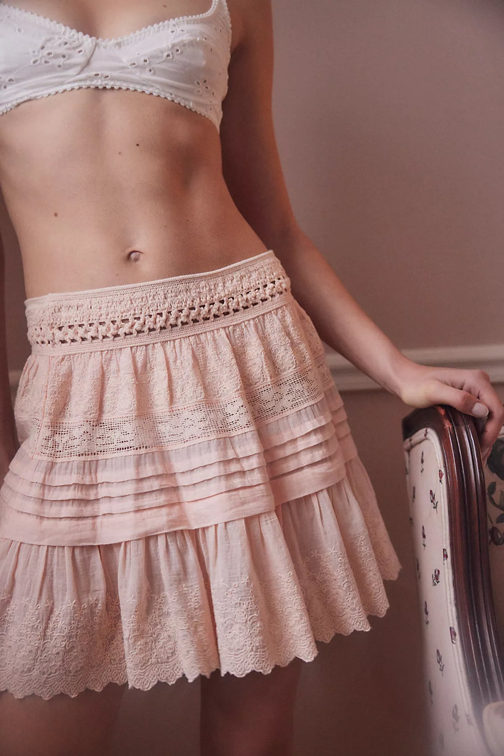 Play Nice Mini Slip Skirt