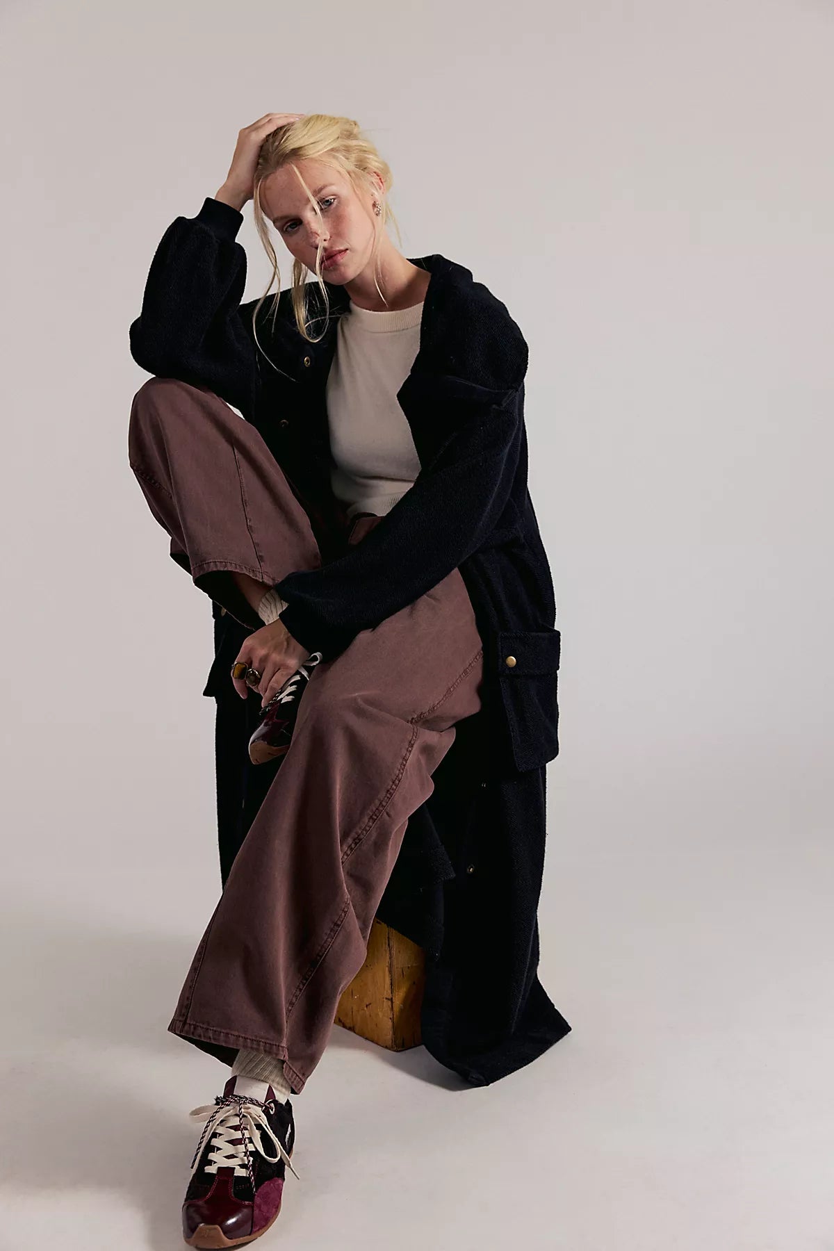 Lex Pull-On Barrel Pants