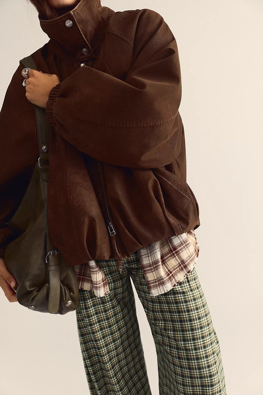 We The Free Chelsea Vegan Suede Funnel-Neck Jacket