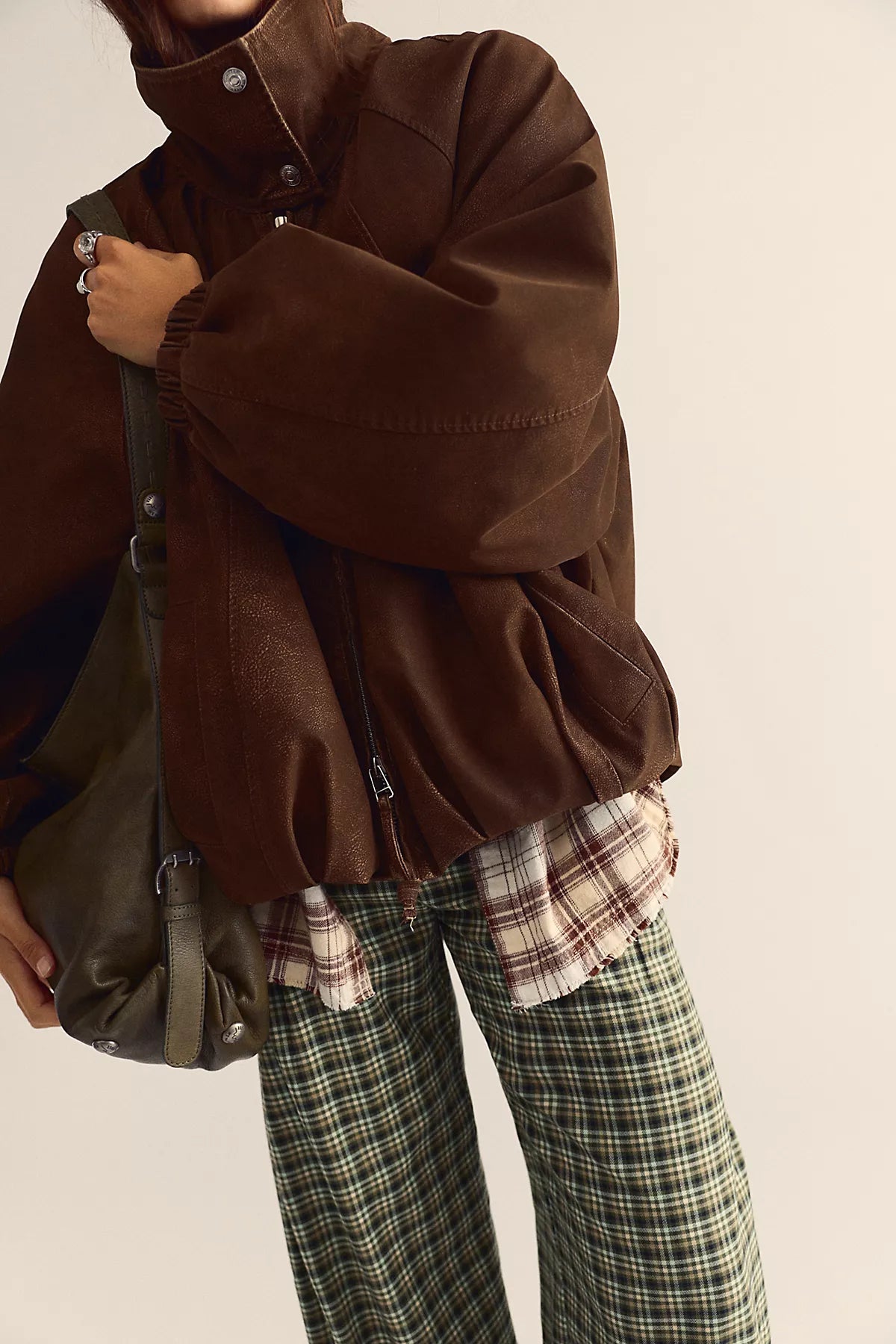 We The Free Chelsea Vegan Suede Funnel-Neck Jacket