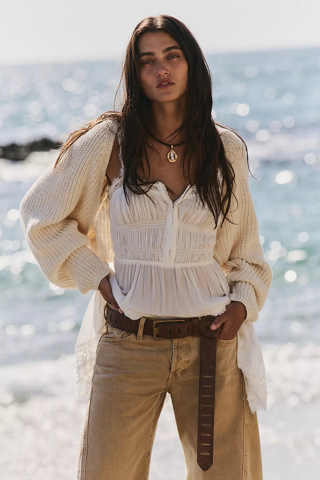 We The Free Easy Knit Cotton Shrug